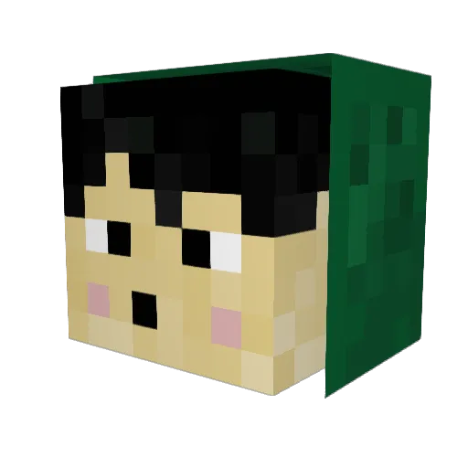 BalloonBrick910 Minecraft avatar head, 3D render