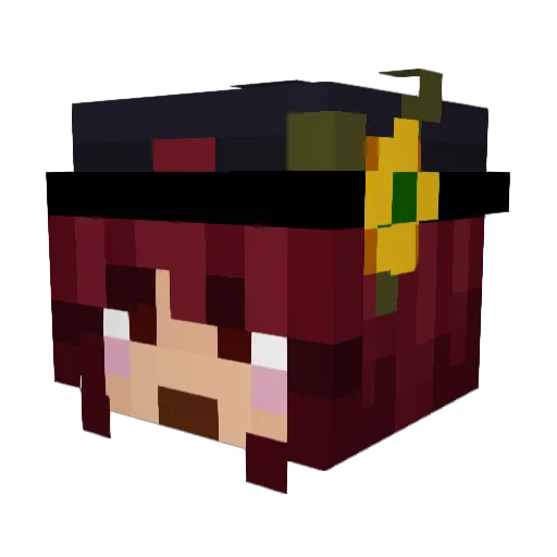 Balloon_E Minecraft avatar head, 3D render