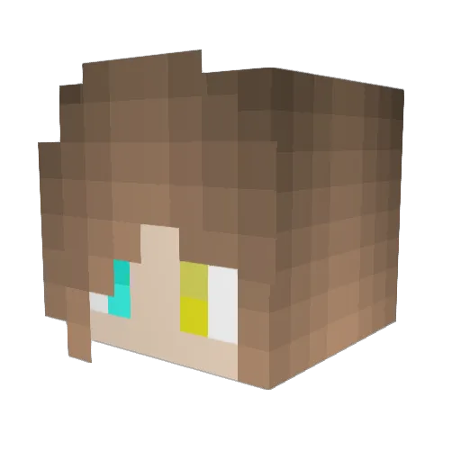 Balloon_Flower3 Minecraft avatar head, 3D render