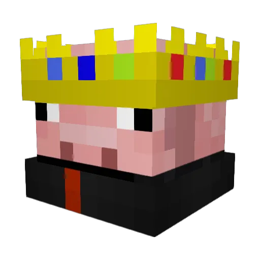 Balls243 Minecraft avatar head, 3D render