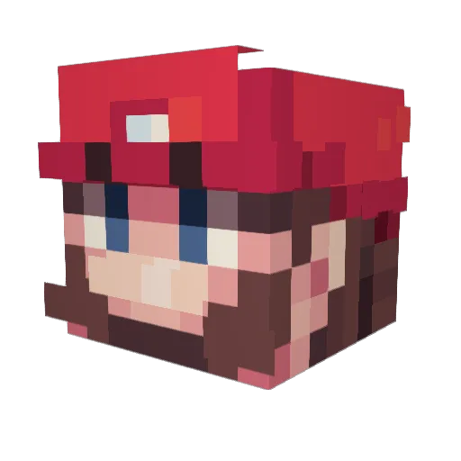 Balltickler69420 Minecraft avatar head, 3D render