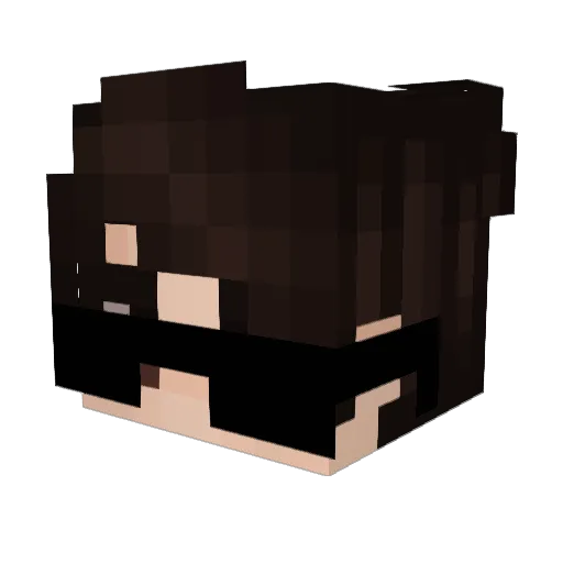 Ballv3 Minecraft avatar head, 3D render