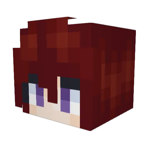 BallzD33p69 Minecraft avatar head, 3D render