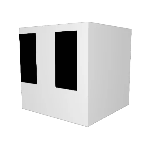 Ballziepop Minecraft avatar head, 3D render