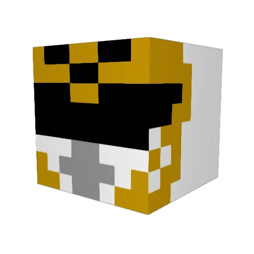Balmo Minecraft avatar head, 3D render