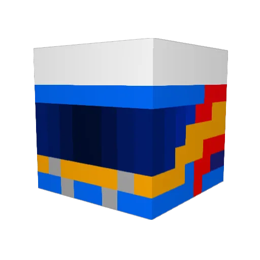 Baln Minecraft avatar head, 3D render