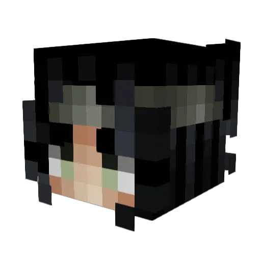 Balneaire Minecraft avatar head, 3D render
