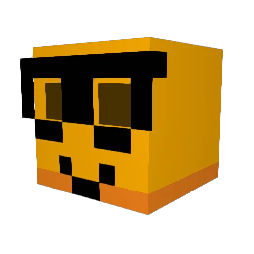 BaloneCGP Minecraft avatar head, 3D render