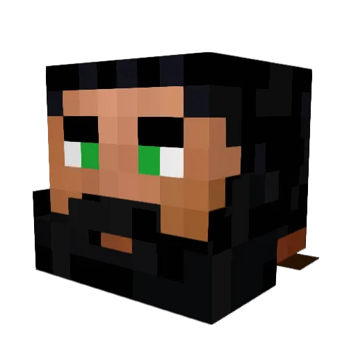 Balorox Minecraft avatar head, 3D render