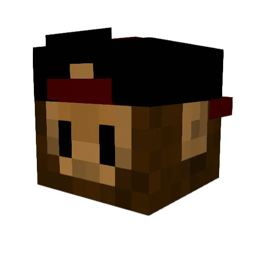 BalouLeSinge Minecraft avatar head, 3D render