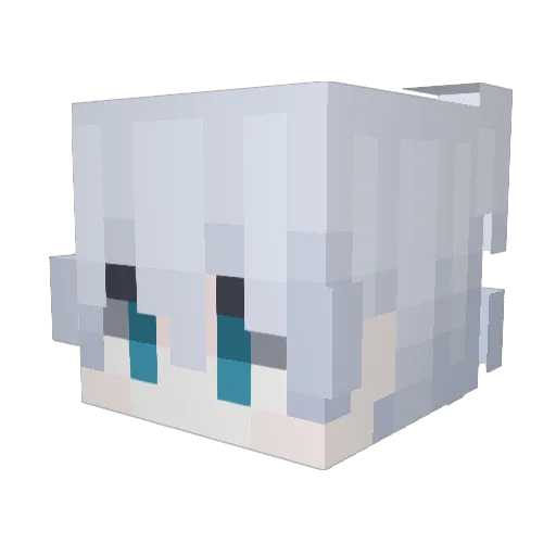 Balr1ght Minecraft avatar head, 3D render
