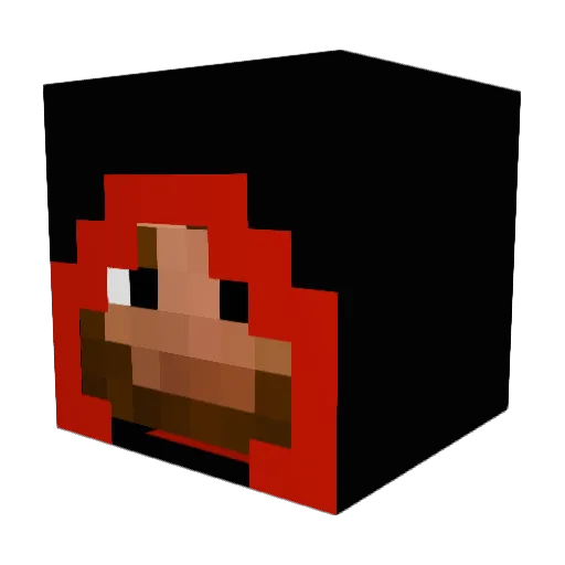 Balrogorlab Minecraft avatar head, 3D render