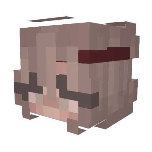 Balsa26 Minecraft avatar head, 3D render