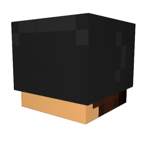 Baltamutus Minecraft avatar head, 3D render
