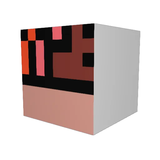 Baltarts Minecraft avatar head, 3D render
