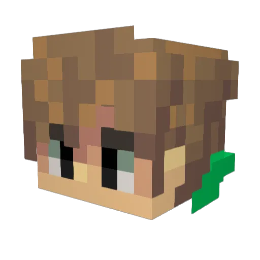 BalterInc Minecraft avatar head, 3D render