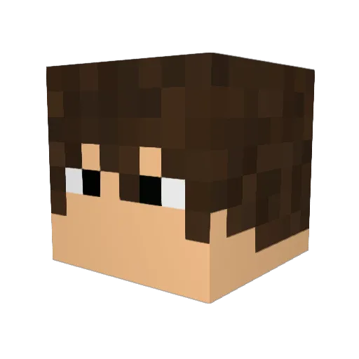 BalthazarBr Minecraft avatar head, 3D render