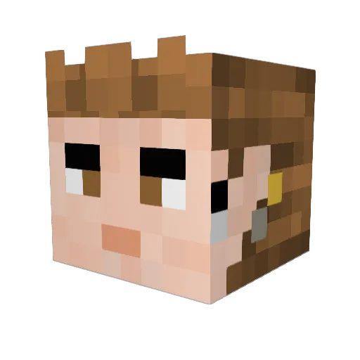 BalthierBunansa Minecraft avatar head, 3D render