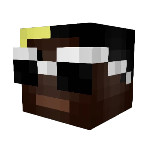 Balthordz Minecraft avatar head, 3D render