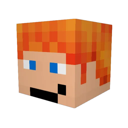 Baltii41 Minecraft avatar head, 3D render