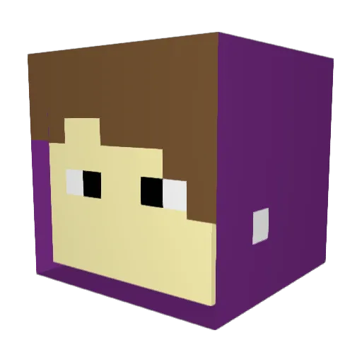 Baltik2109 Minecraft avatar head, 3D render