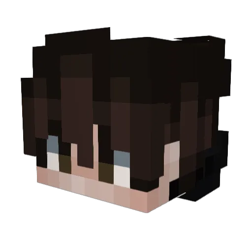 BaluBeni82 Minecraft avatar head, 3D render