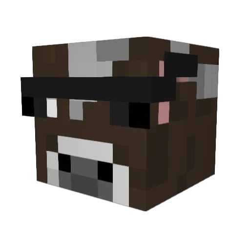 Baluba221 Minecraft avatar head, 3D render