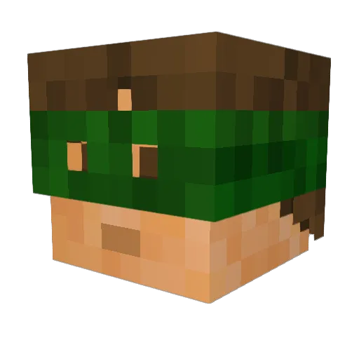 Balvath Minecraft avatar head, 3D render