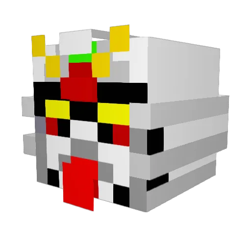 Balybexi Minecraft avatar head, 3D render