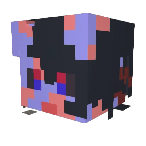 Balzuka Minecraft avatar head, 3D render