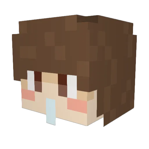 BamAngel Minecraft avatar head, 3D render