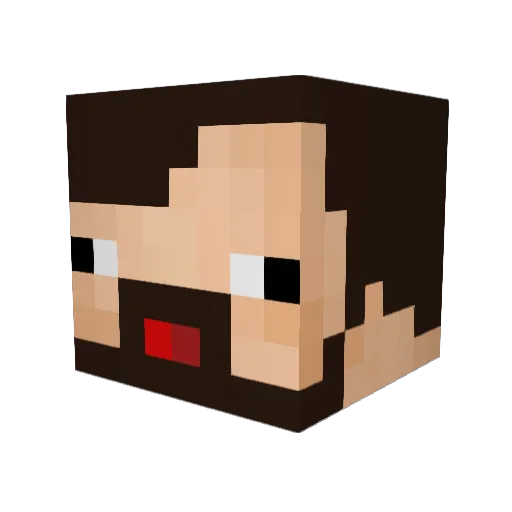 BamBam592 Minecraft avatar head, 3D render