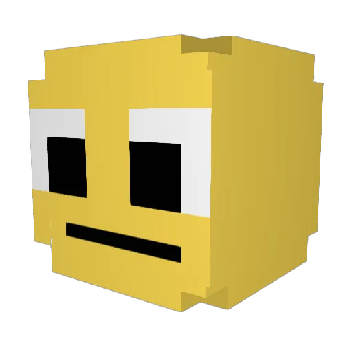 BamRodriguez Minecraft avatar head, 3D render