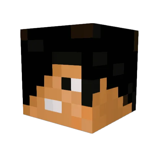 BamStradlin Minecraft avatar head, 3D render