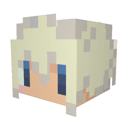 Bam_Cat18 Minecraft avatar head, 3D render