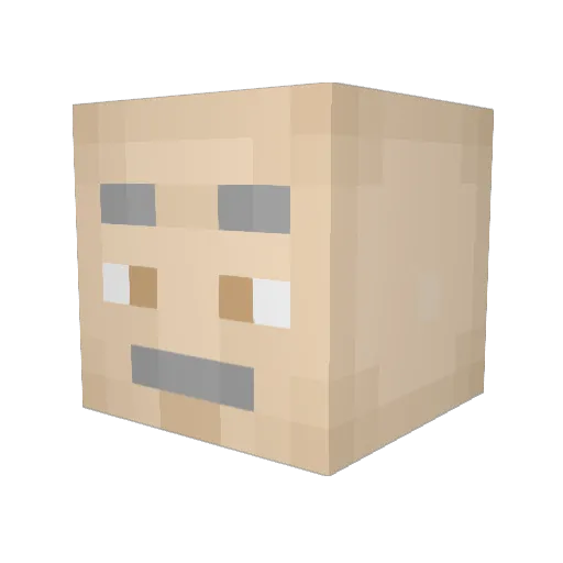 Bama341 Minecraft avatar head, 3D render