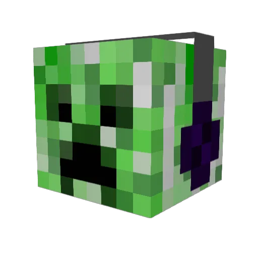 Bamacreeper2003 Minecraft avatar head, 3D render
