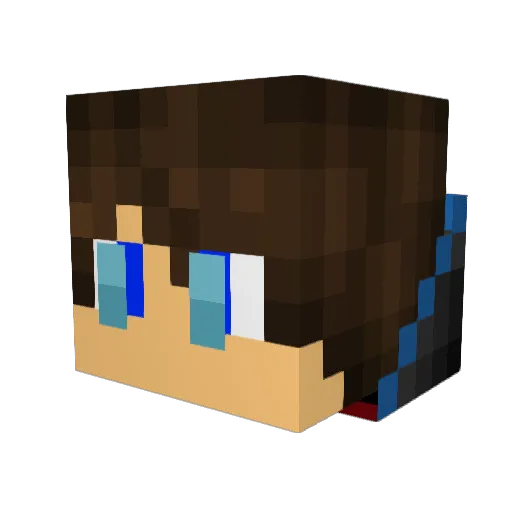 Bambel29 Minecraft avatar head, 3D render