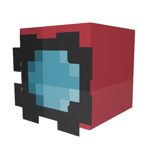 BamberSYM Minecraft avatar head, 3D render