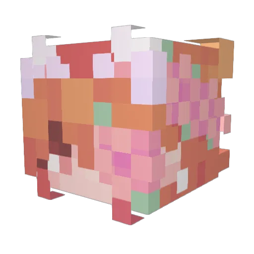 Bambi2827 Minecraft avatar head, 3D render