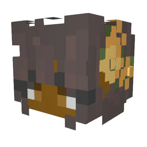 Bambi307 Minecraft avatar head, 3D render