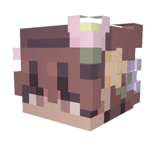Bambi_02 Minecraft avatar head, 3D render
