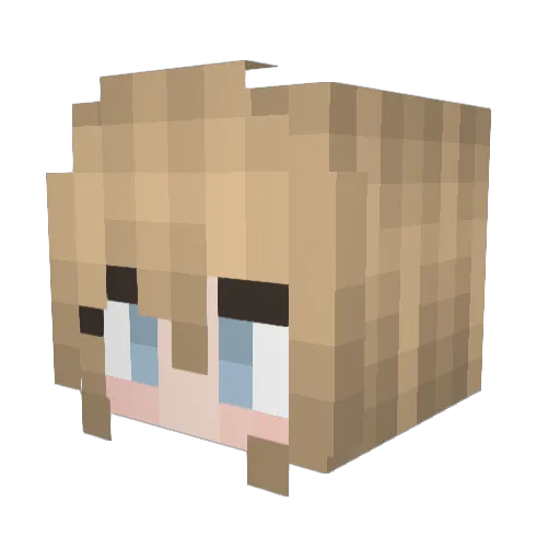 Bambi__Deer Minecraft avatar head, 3D render