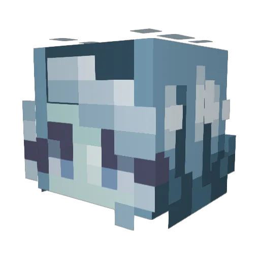 Bambiebby Minecraft avatar head, 3D render