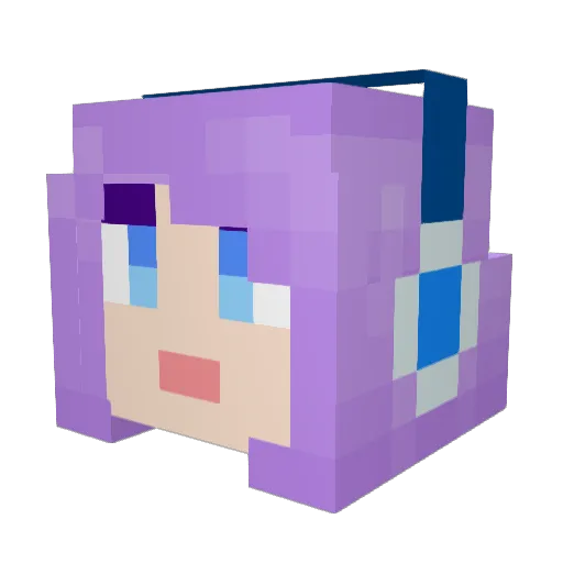 Bambirang Minecraft avatar head, 3D render