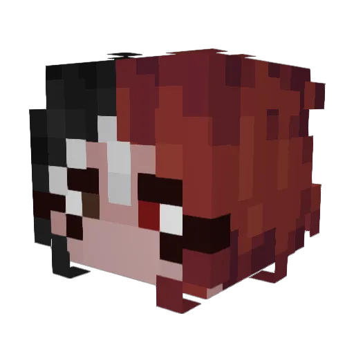Bambolina035 Minecraft avatar head, 3D render