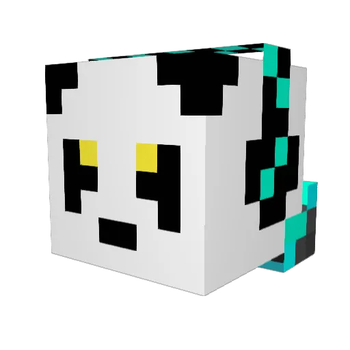 BambooDestroyer Minecraft avatar head, 3D render
