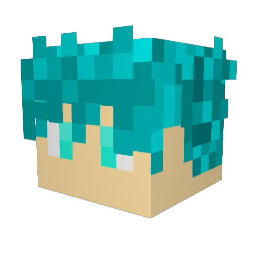 BambooLulu Minecraft avatar head, 3D render