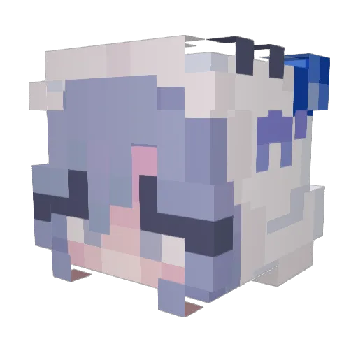 BambooSticks Minecraft avatar head, 3D render