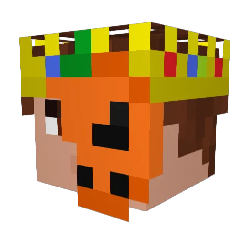 BambooWasTakem Minecraft avatar head, 3D render
